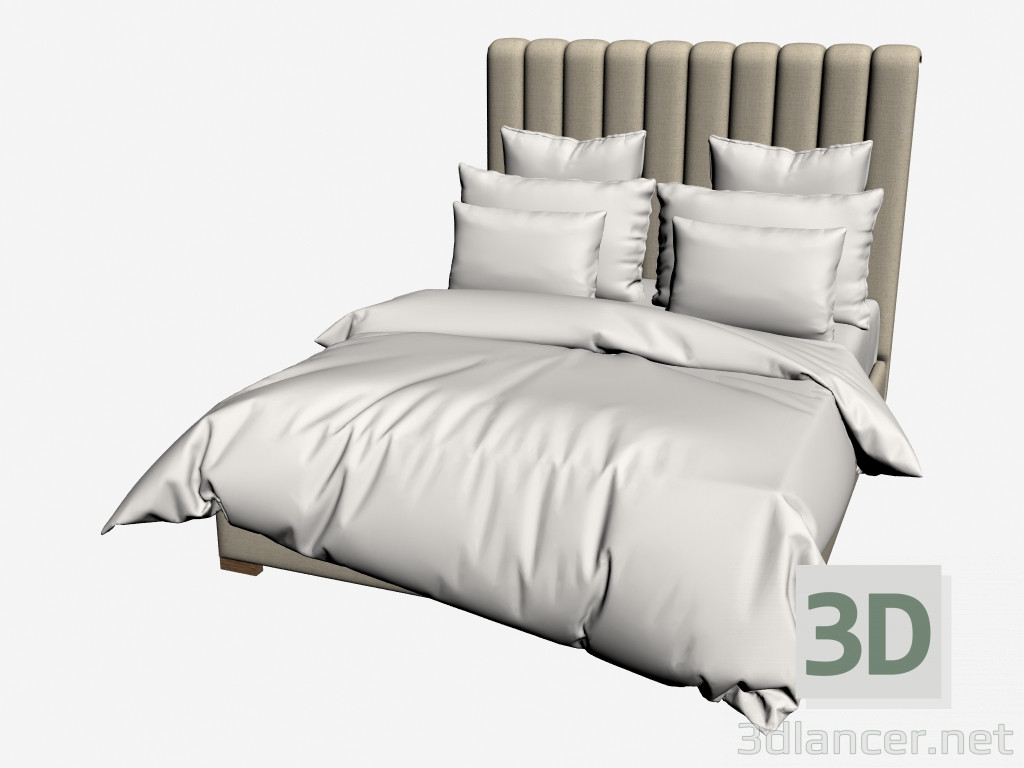 modèle 3D Lit BOSTON QUEEN SIZE (202 003-F01) - preview