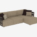 3d model Corner sofa Triple Braid (272х181х69) - preview