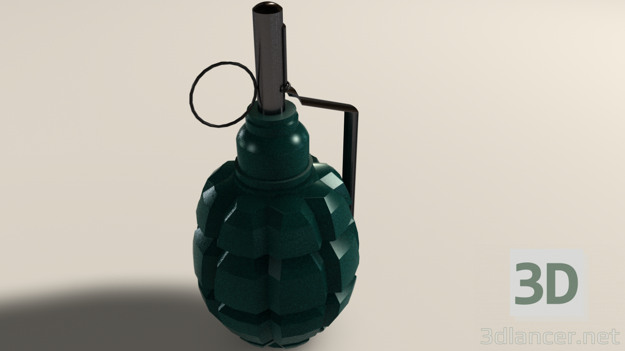3D modeli Parça bombası F1 - önizleme