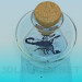 3D Modell Skorpion in der bank - Vorschau