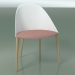 3d model Chair 2205 (4 wooden legs, with a pillow, polypropylene PC00001, bleached oak) - preview