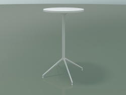 Table ronde 5716, 5733 (H 105 - Ø59 cm, étalée, Blanc, V12)
