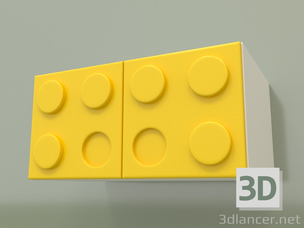 3 डी मॉडल मेजेनाइन (पीला) - पूर्वावलोकन