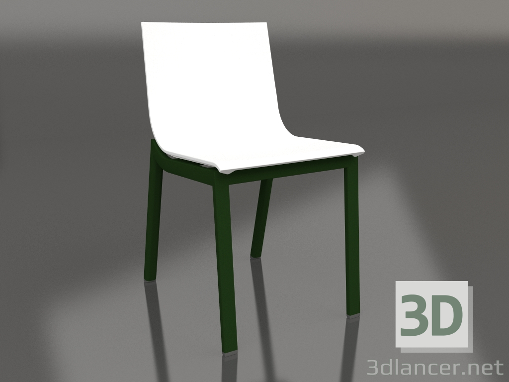 3D modeli Yemek sandalyesi model 4 (Şişe yeşili) - önizleme