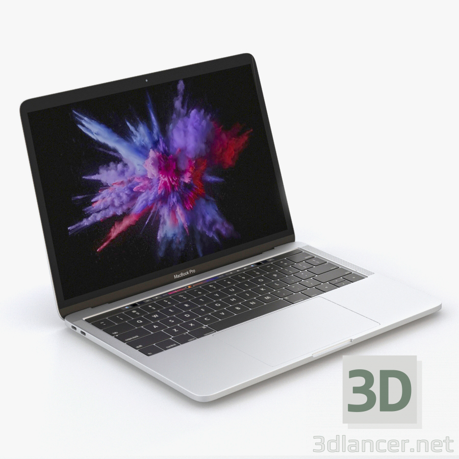 3D Modell Macbook Pro - Vorschau