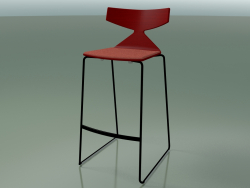 Stackable Bar Stool 3713 (with cushion, Red, V39)