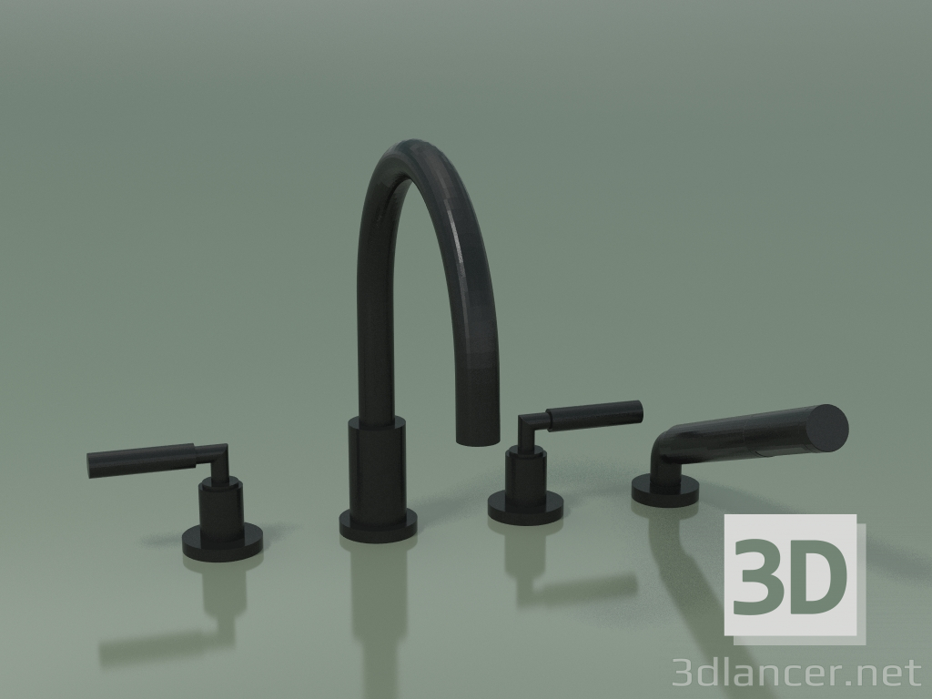 3d model Shower set for bathtub, for installation on a side (27 512 882-33) - preview