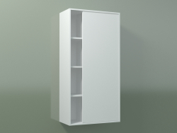 Wall cabinet with 1 right door (8CUCCCD01, Glacier White C01, L 48, P 24, H 96 cm)