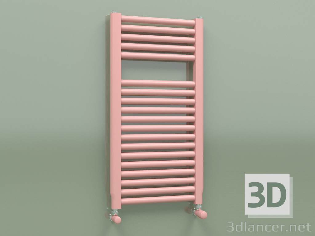 3D modeli Isıtmalı havlu askısı NOVO (764x400, Pembe - RAL 3015) - önizleme