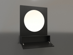 Espejo (con cajón abierto) ZL 15 (802x200x1000, madera negra)