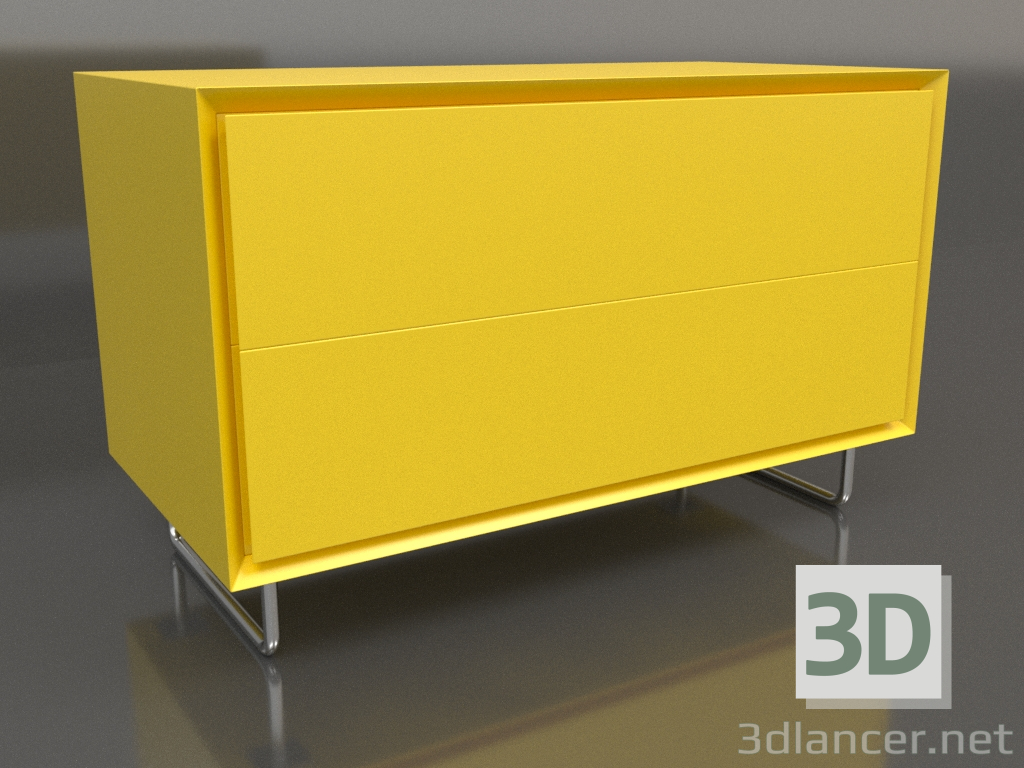 3 डी मॉडल कैबिनेट टीएम 012 (800x400x500, चमकदार पीला) - पूर्वावलोकन