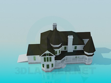 3D Modell Herrenhaus - Vorschau