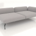 3d model Módulo de sofá de 2,5 plazas de fondo con reposabrazos 85 a la derecha - vista previa