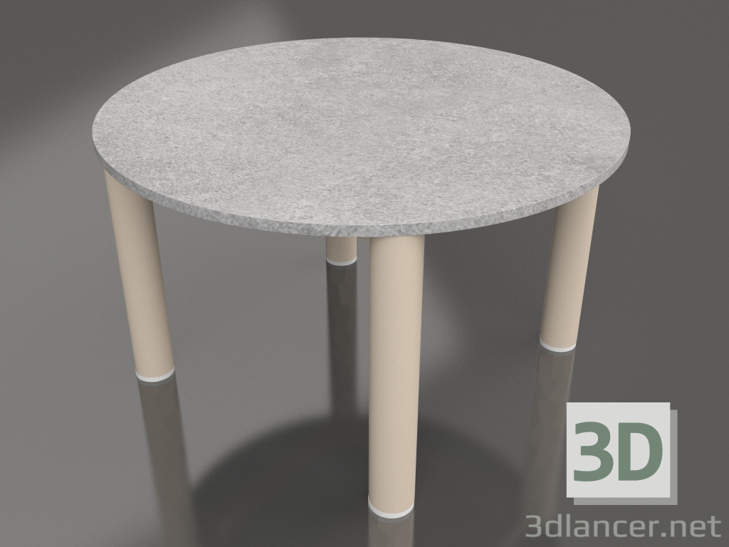 modello 3D Tavolino P 60 (Sabbia, DEKTON Kreta) - anteprima
