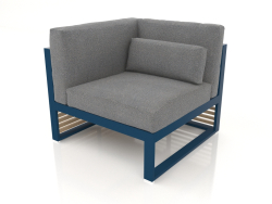 Modular sofa, section 6 left, high back (Grey blue)