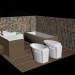3 डी मॉडल बाथरूम - पूर्वावलोकन