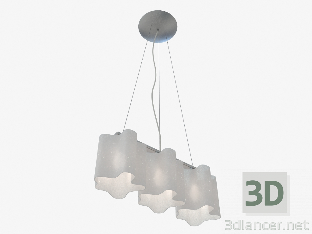 modello 3D Ciondolo lampadario Nubi (802130) - anteprima