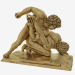 3D Modell Bronze Skulptur Die Wrestler - Vorschau