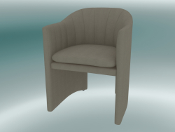 Dining chair, office Loafer (SC24, H 79cm, 57x59cm, Velvet 13 Ivory)