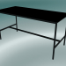 3d model Rectangular table Base High 85x190x95 (Black) - preview