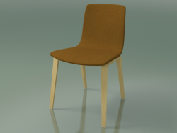 Sandalye 3955 (4 ahşap ayak, döşemeli, doğal huş ağacı)