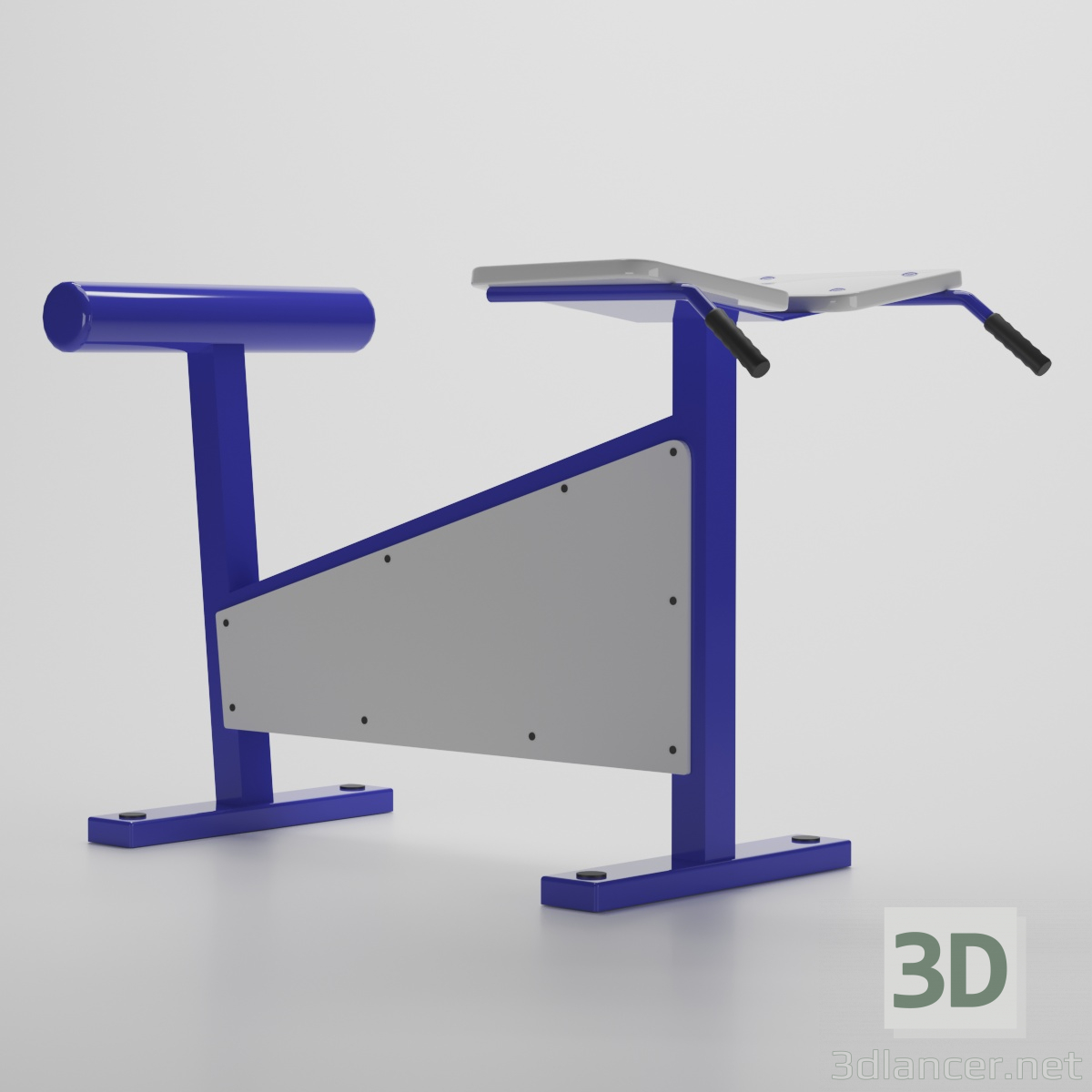 3d Street exercise machine "Hyperextension" model buy - render