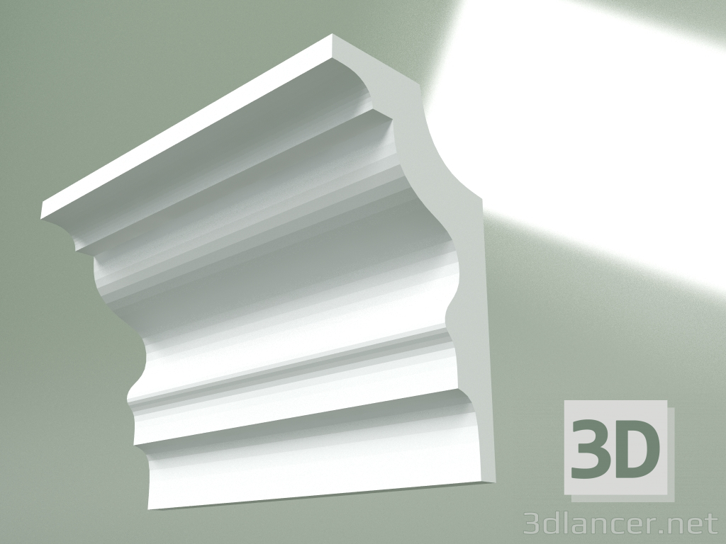 3d model Plaster cornice (ceiling plinth) KT334 - preview