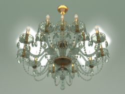 Pendant chandelier 10097-15 (gold-tinted crystal)