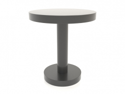 कॉफी टेबल जेटी 023 (डी = 500x550, काला प्लास्टिक रंग)