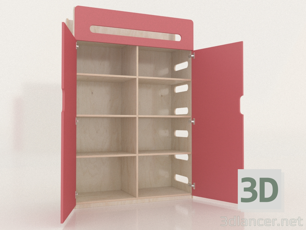 3D Modell Kleiderschrank offen MOVE WB (WEMWB2) - Vorschau