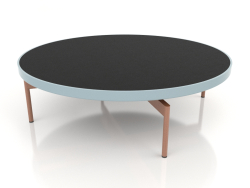 Round coffee table Ø120 (Blue grey, DEKTON Domoos)