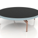 modèle 3D Table basse ronde Ø120 (Bleu gris, DEKTON Domoos) - preview