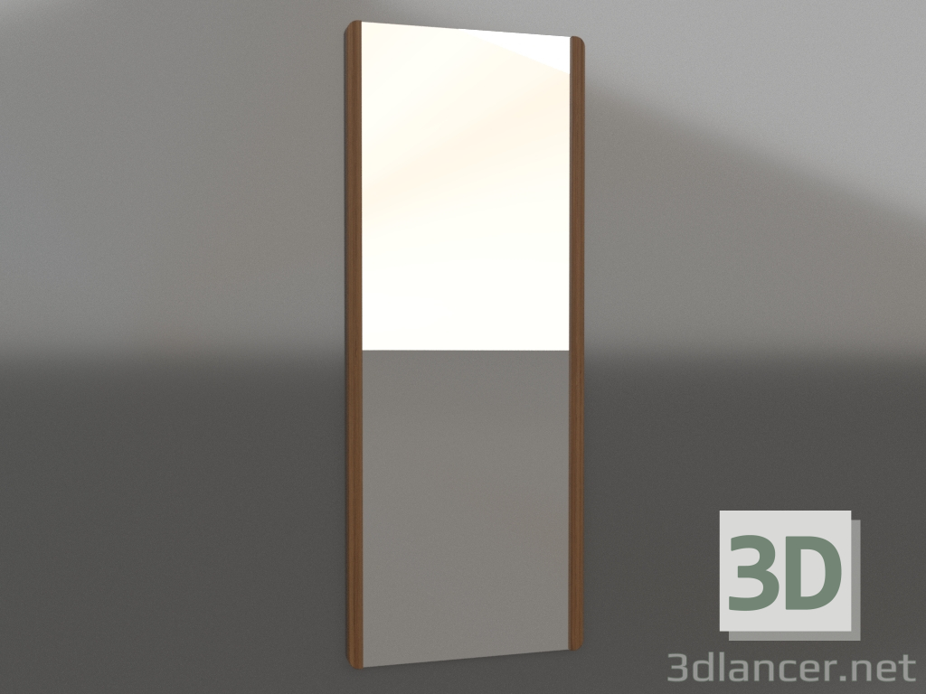 3d model Wall mirror 1800x700 mm (light walnut) - preview