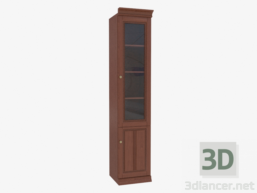 modèle 3D La bibliothèque est étroite (3841-28) - preview