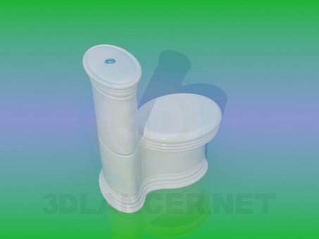 modelo 3D WC - escuchar modelo 3D WC - escuchar