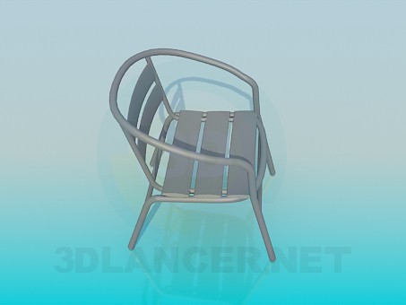 modelo 3D Taburete en un marco de metal - escuchar modelo 3D Taburete en un marco de metal - escuchar