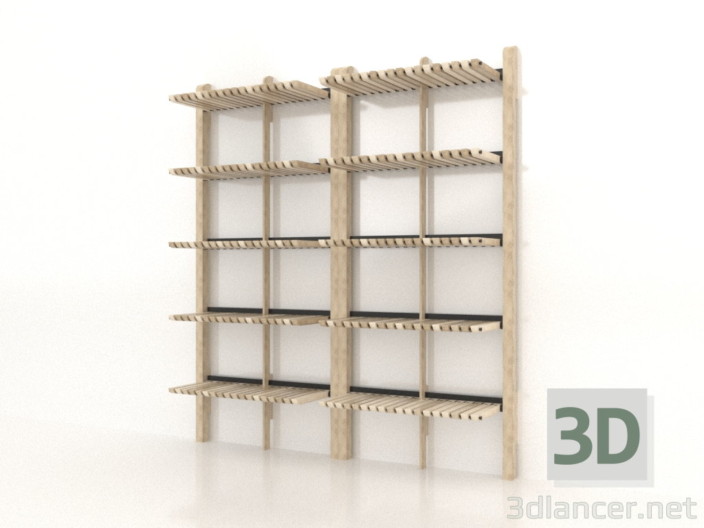 modello 3D Rack 2000 (opzione 2) - anteprima