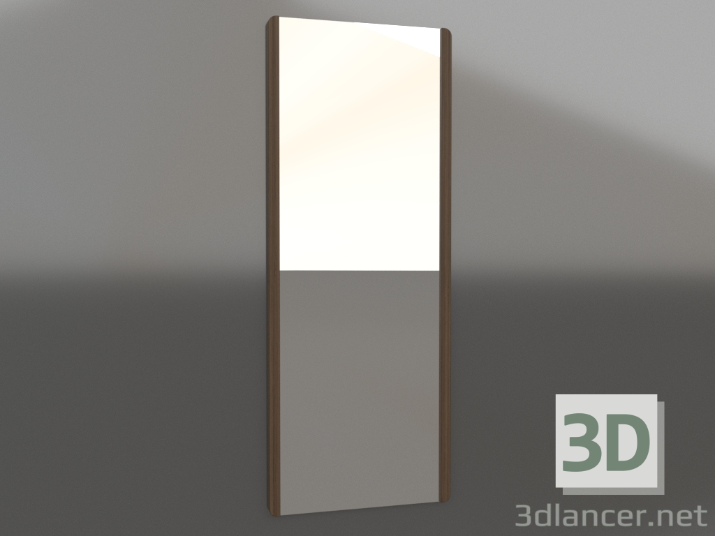 3d model Wall mirror 1800x700 mm (lightened ash walnut) - preview