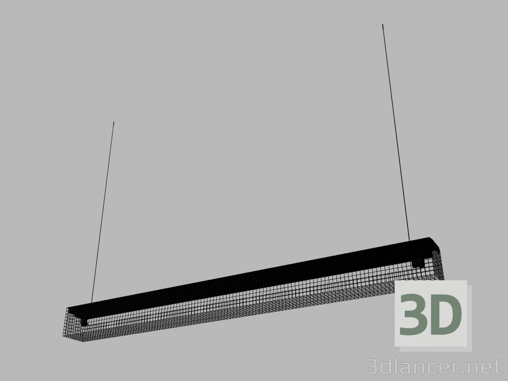 modèle 3D Luminaire suspendu grille - preview