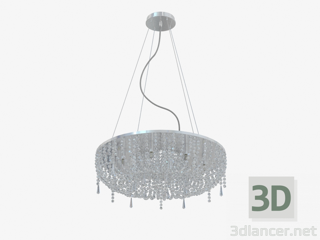 modello 3D Soffitto illuminazione sospesa (C110230 8) - anteprima