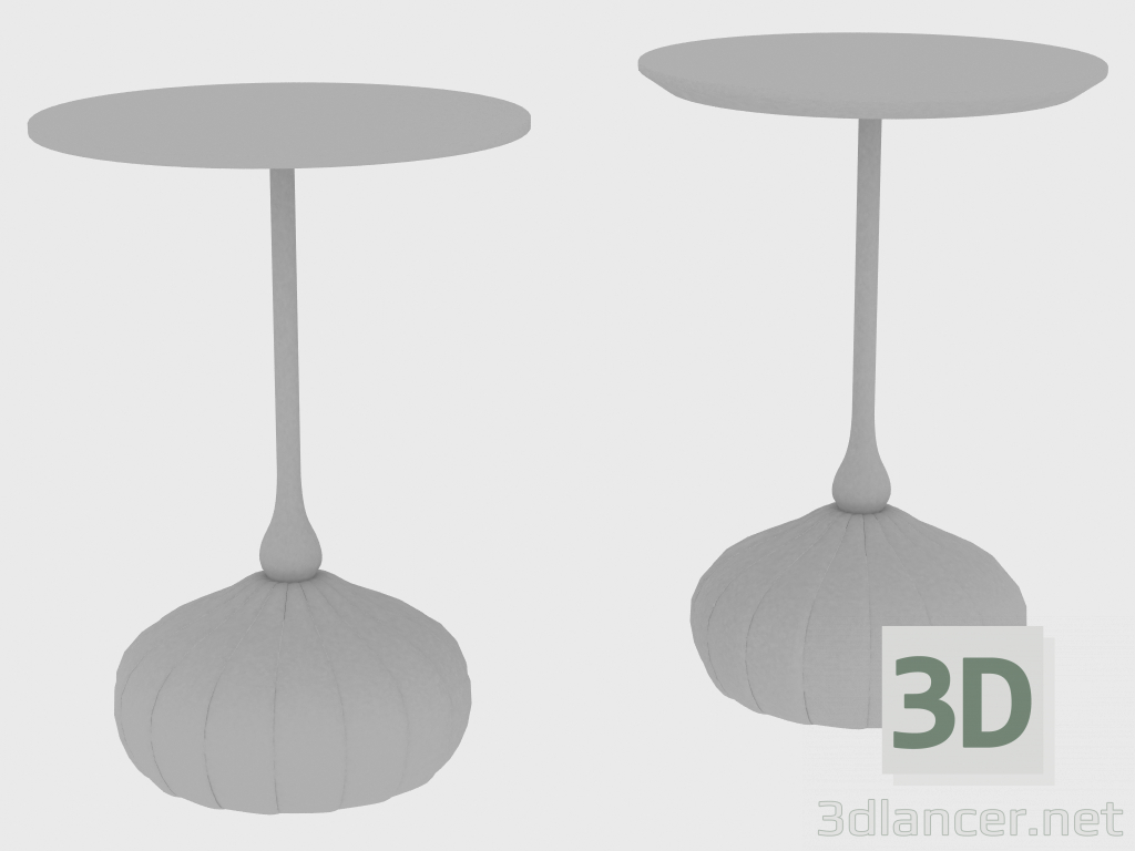 modello 3D Tavolino BAG SMALL TABLE RADIANT (d40xH55) - anteprima