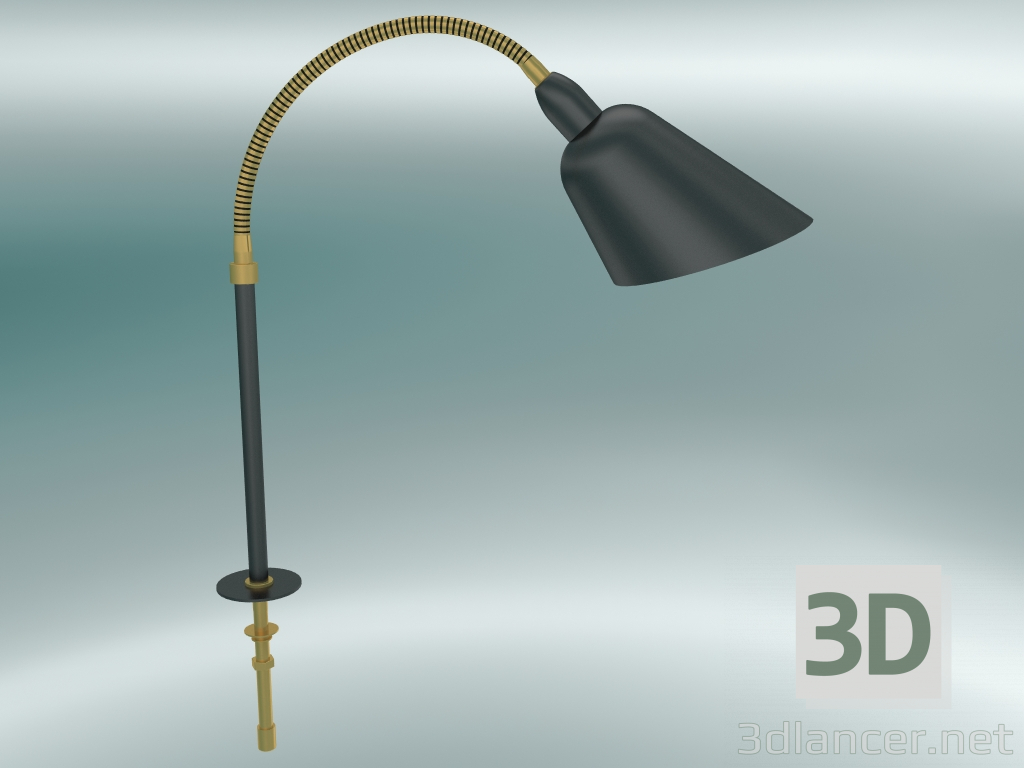 3D modeli Masa lambası Bellevue (AJ10, Siyah ve Pirinç) - önizleme