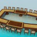 modèle 3D Une table pour les réunions - preview