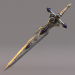 3d Fantasy sword 21 3d model модель купить - ракурс