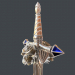 3d Fantasy sword 21 3d model модель купить - ракурс