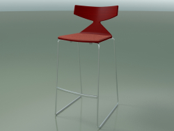 Stackable Bar Stool 3713 (with cushion, Red, CRO)
