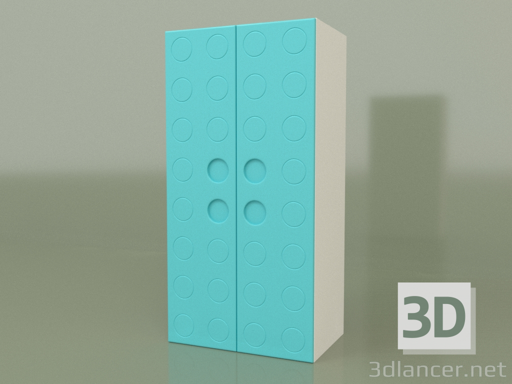 3D modeli Çift kişilik gardırop (Aqua) - önizleme