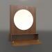 modello 3D Specchio (con cassetto a giorno) ZL 15 (802x200x1000, legno marrone chiaro) - anteprima