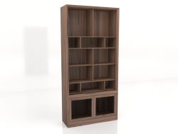 Library cabinet with doors 100x36x210
