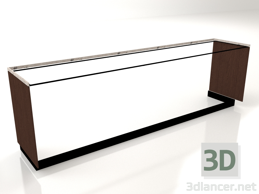 modèle 3D Ilot V2 (mur) sur cadre 60 9 - preview